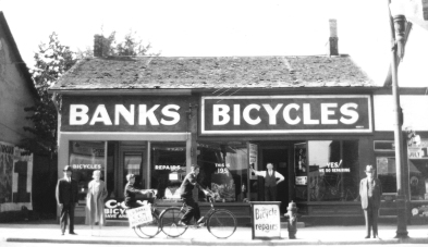 1935 07 01 Banks Bikes at 195 Charlotte St Peterborough